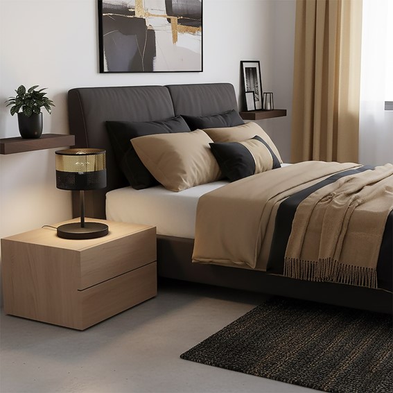 Lampa Biurkowa LUX LN1 Czarny/Złoty