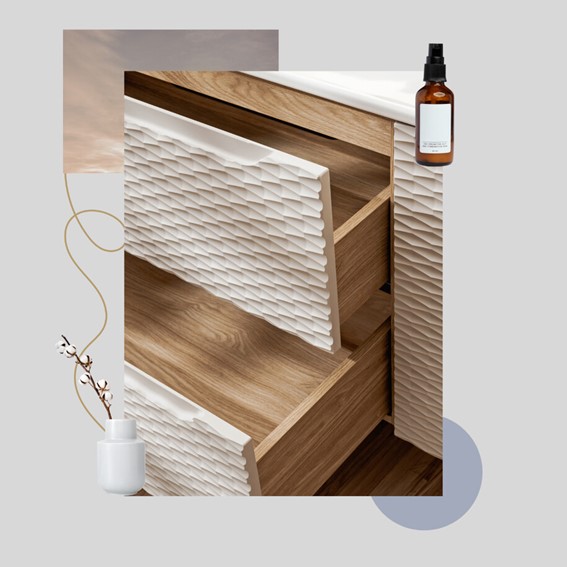 Zestaw Meblowy SKY 60cm Dąb Olejowany/Beż