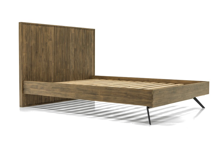 Łóżko Massa K01 200x180 Czarny/Brązowy