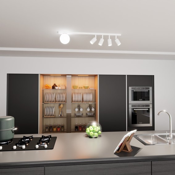 Lampa Sufitowa BASTER 5 Biały