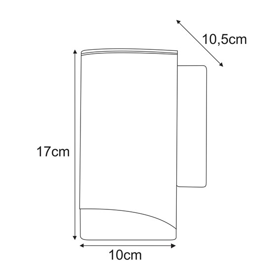 Kinkiet Zewnętrzny PRIMA K-8203 Czarny