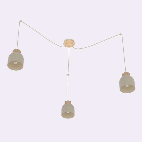 Lampa Wisząca KRU 3 Beżowy