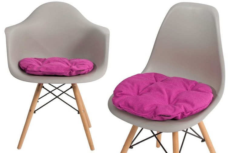 Poduszka na Krzesło KAMILA 40cm Fuksja