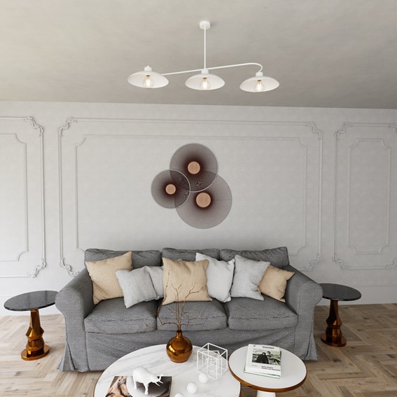 Żyrandol FOSTER 3 Biały