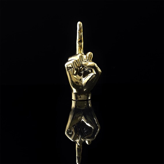 Dekoracja/Figurka DŁOŃ 1 Palec Złoty