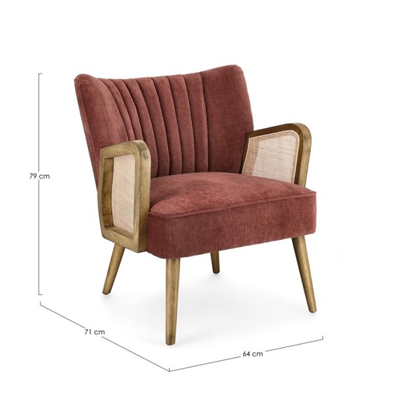 Fotel VIRNA Czerwony
