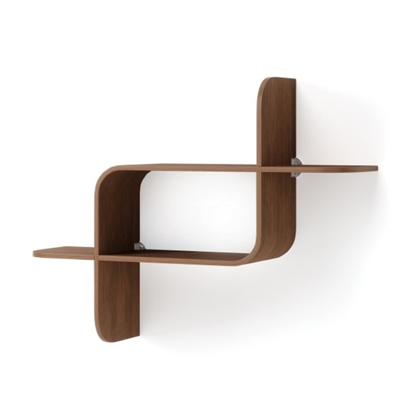 Półka Ścienna MONTAGE Ciemny Brązowy