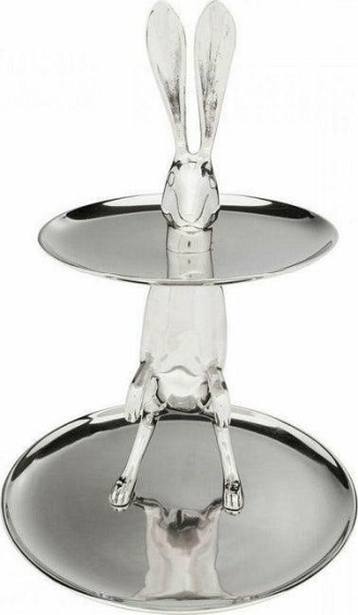 Etażerka Bunny 34x34x44 Srebrny