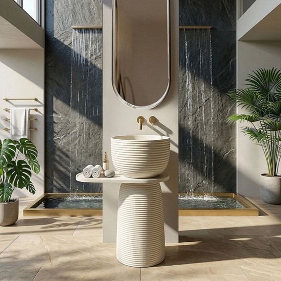 Umywalka Wolnostojąca AZALIA Beżowy