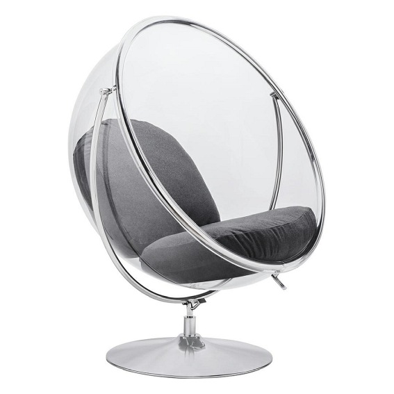 Fotel BUBBLE STAND 2 Poduszka Szara