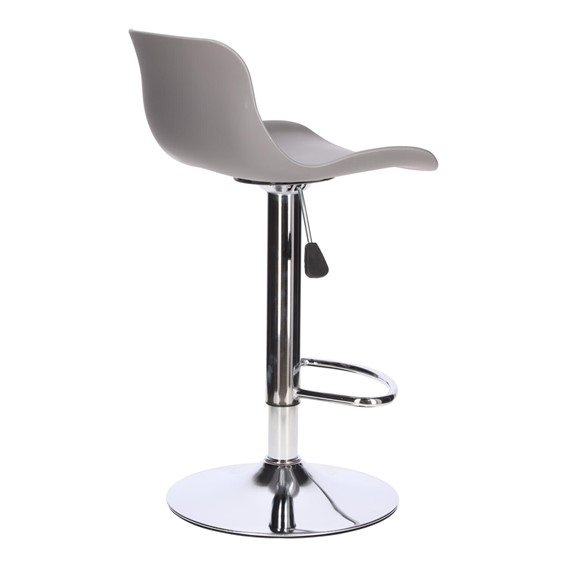 Stołek Barowy INGE Szary/Chrom
