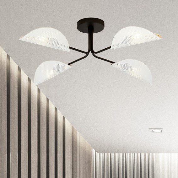 Lampa Sufitowa GOMEZ 4 Biały/Złoty