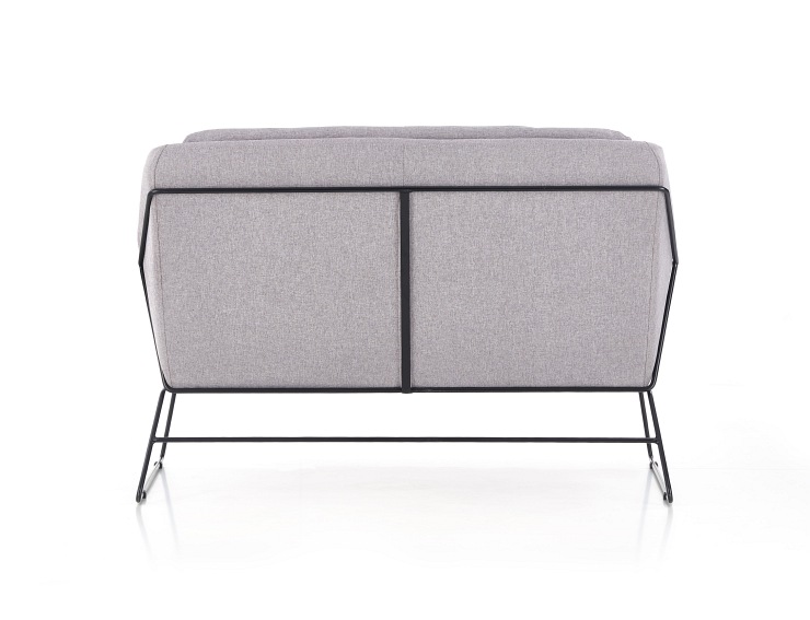 Fotel Wypoczynkowy SOFT 2 XL Czarny Jasny Popiel