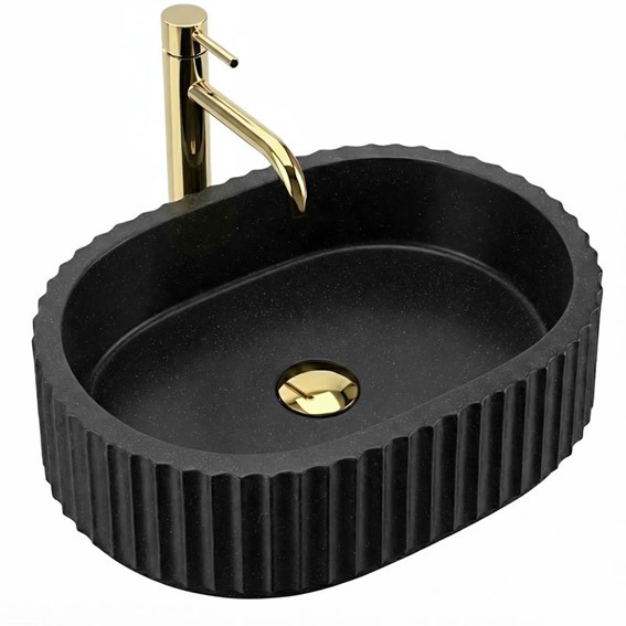 Umywalka Nablatowa MARGARET Czarny