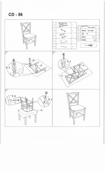 Krzesło Cd-56 Biały