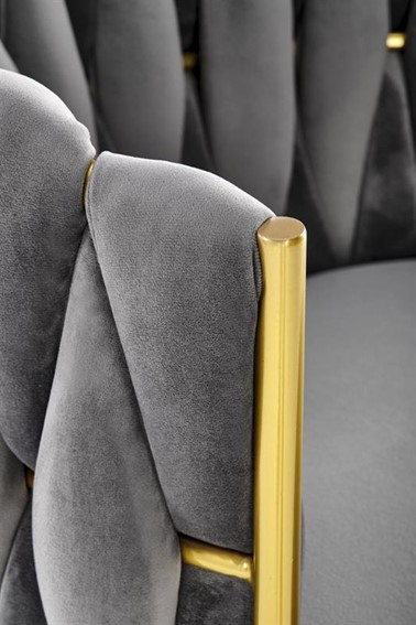 Krzesło K517 Złoty/Popielaty