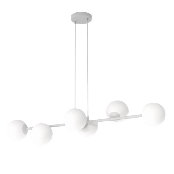Lampa Wisząca MAGNUS 6 Szary/Biały