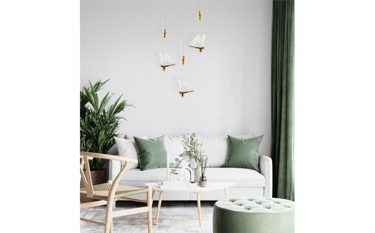 Lampa Wisząca BUTTERFLY S Złoty