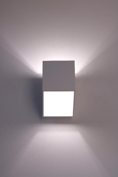 Kinkiet Rubik krótki biały