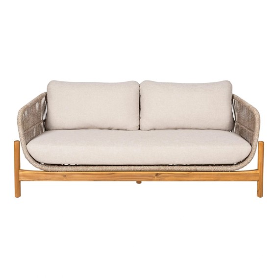Sofa Ogrodowa TERRACINA Beżowy/Brązowy
