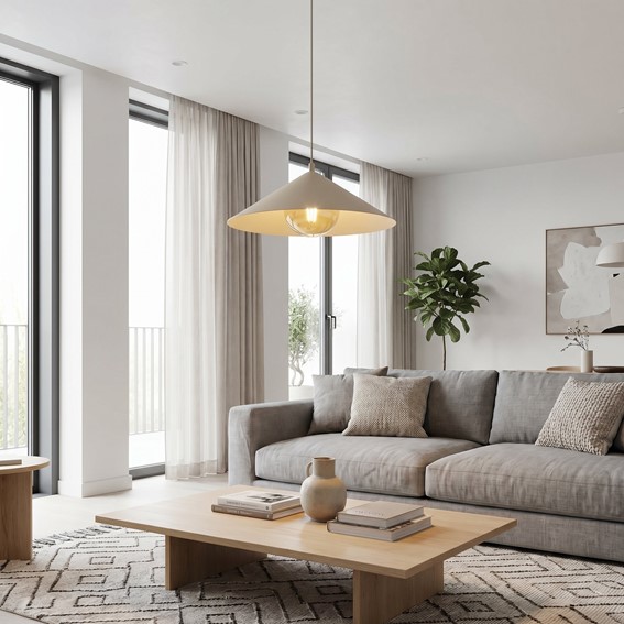 Lampa Wisząca MONO 1M Beżowy/Miodowy