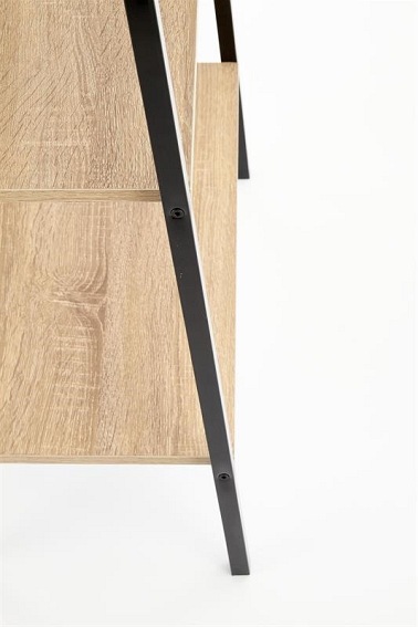 Regał Narvik Reg-2 32x60x148 Czarny/Dąb Sonoma