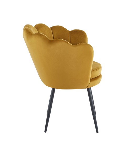 Fotel Velvet FR1-FX Curry/Czarny