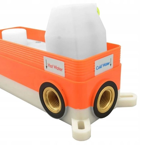 Bateria Wannowa Podtynkowa LUNGO + BOX Miedź