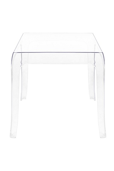 Stolik GHOST 42x42 Transparentny/Poliwęglan