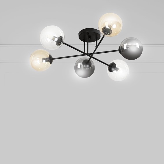 Lampa Sufitowa BRENDI 6B MIX1 Czarny