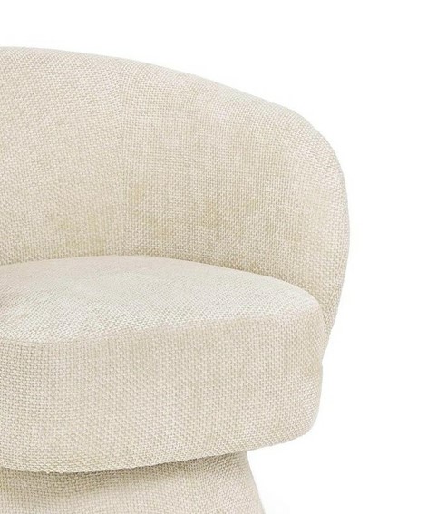 Fotel Obrotowy JULIENNE SHELL Beżowy