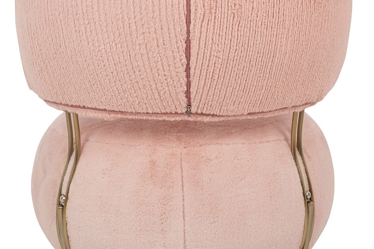 Fotel LOW TEDDY Różowy