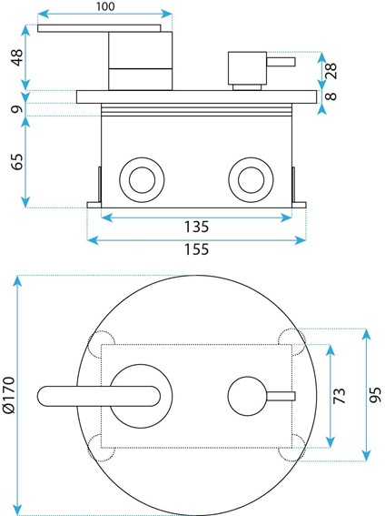 Zestaw Natryskowy Podtynkowy ONTARIO JS-1180 + Box Nikiel Szczotkowany
