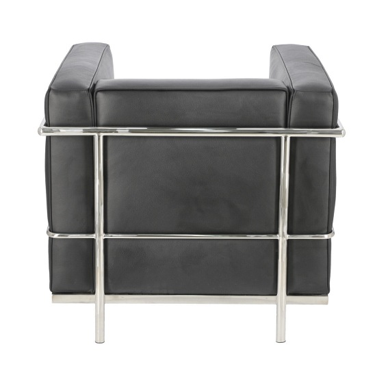 Fotel Kubik 68x75x67 Czarna Skóra