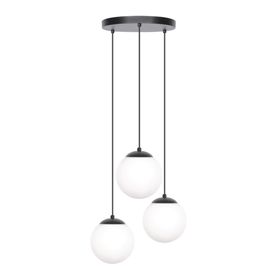 Lampa Wisząca CAMINA K-4746 Czarny/Biały Matowy
