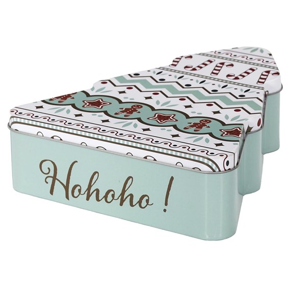 Metalowe Pudełko Świąteczna Choinka Zielone