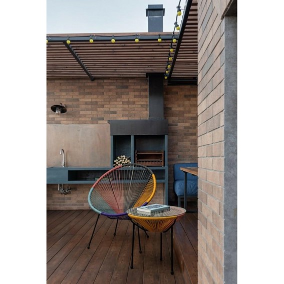 Krzesło Ogrodowe PARKER Wielokolorowy