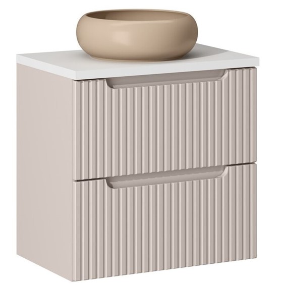 Zestaw Meblowy WIKI 60cm Biały Mat/Kaszmirowy Mat