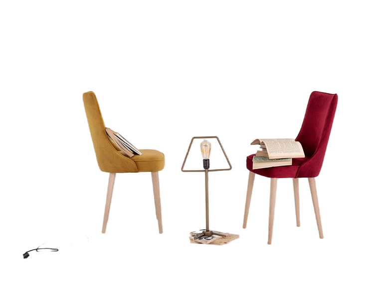 Krzesło Kiko 47x45x89 Soczysta Żurawina/Naturalny