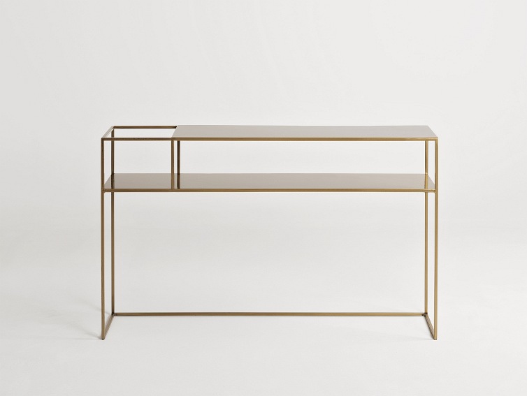 Konsola Senso Flower Metal L 120x25 Złoty