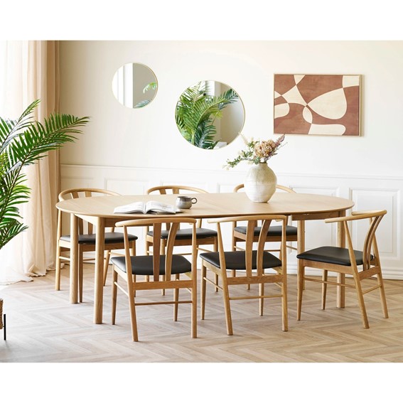 Stół Rozkładany BUNDABERG (120-220)x120cm Dąb Naturalny