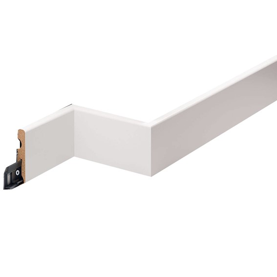 Listwa Przypodłogowa MDF Laminowana LMDF-02 220 cm Biały Półmat