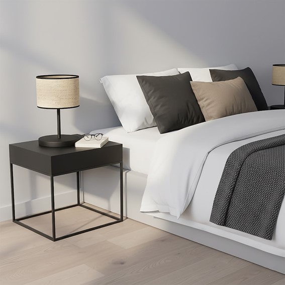 Lampa Biurkowa ECO LN1 Czarny/Rattan