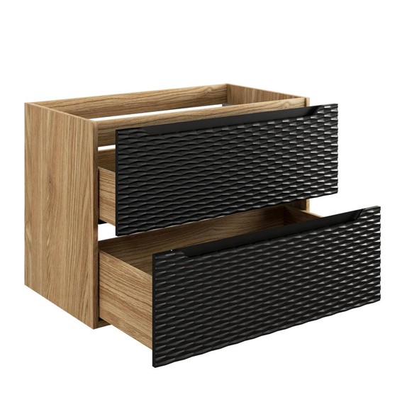 Szafka pod Umywalkę 82-80-2S Czarny