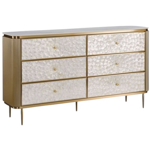 Komoda STILIG ST910 Złoty