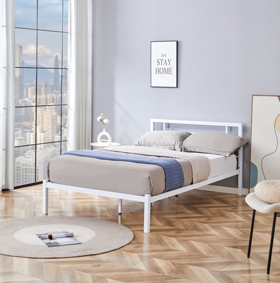 Łóżko Metalowe LM2-FX 120x200 Biały