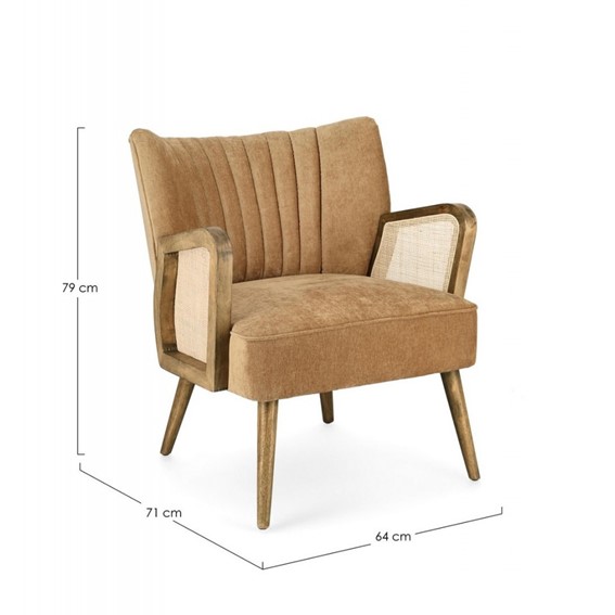 Fotel VIRNA Żółty