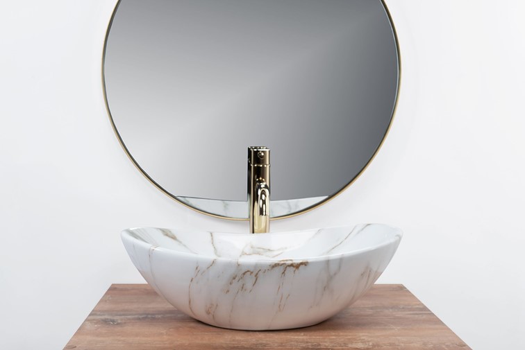 Umywalka Nablatowa ROYAL MINI AIAX SHINY Biały