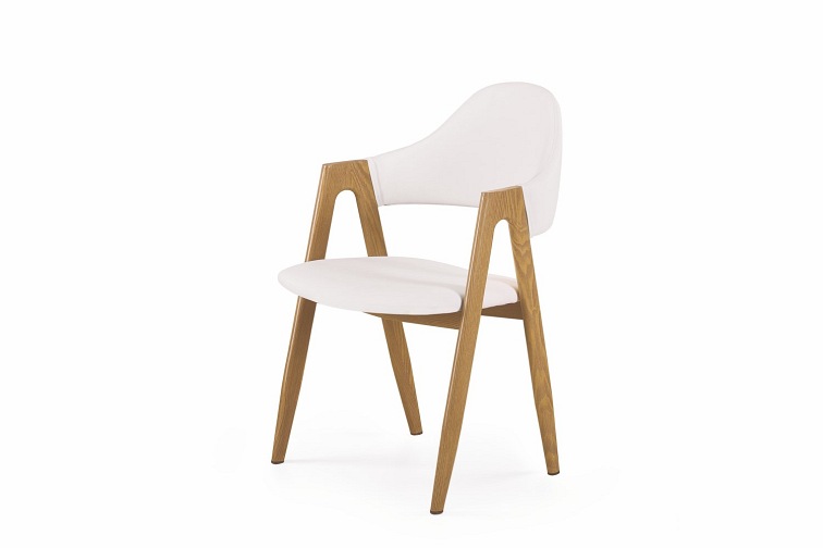 Krzesło K247 Biały/Dąb Miodowy