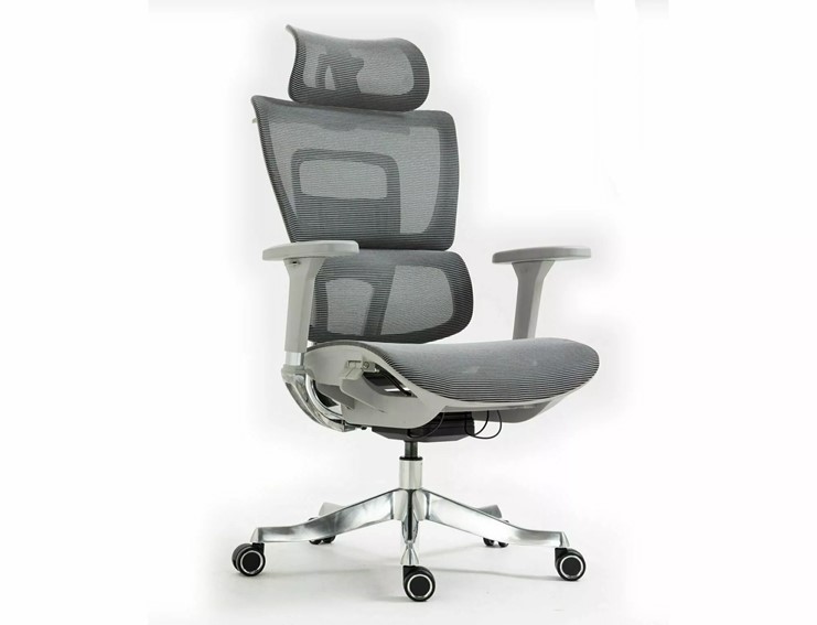 Fotel Biurowy Obrotowy WINNER Lux Szary/Czarny